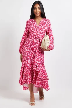 Wallis Robe Chemise Midi à Boutons Imprimé Floral Petite Taille<Femme Robes Mi-Longues|Robes À Manches Longues