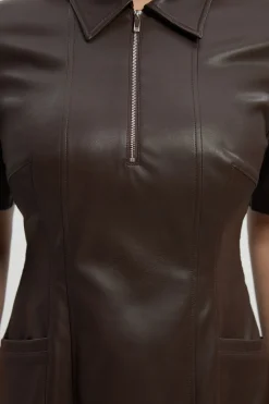 KarenMillen Robe Chemise Midi à Col en synthétique<Femme Robes Chemise|Toutes Les Robes