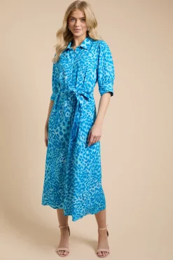 Dorothy Perkins Robe Chemise Midi À Imprimé Animal<Femme Robes Chemise|Toutes Les Robes