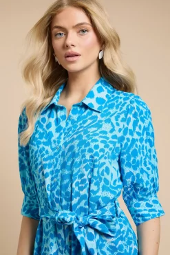 Dorothy Perkins Robe Chemise Midi À Imprimé Animal<Femme Robes Chemise|Toutes Les Robes