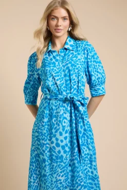 Dorothy Perkins Robe Chemise Midi À Imprimé Animal<Femme Robes Chemise|Toutes Les Robes