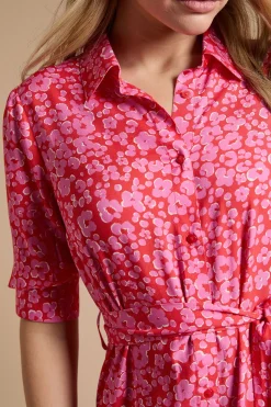 Robe Chemise Midi À Imprimé Animal