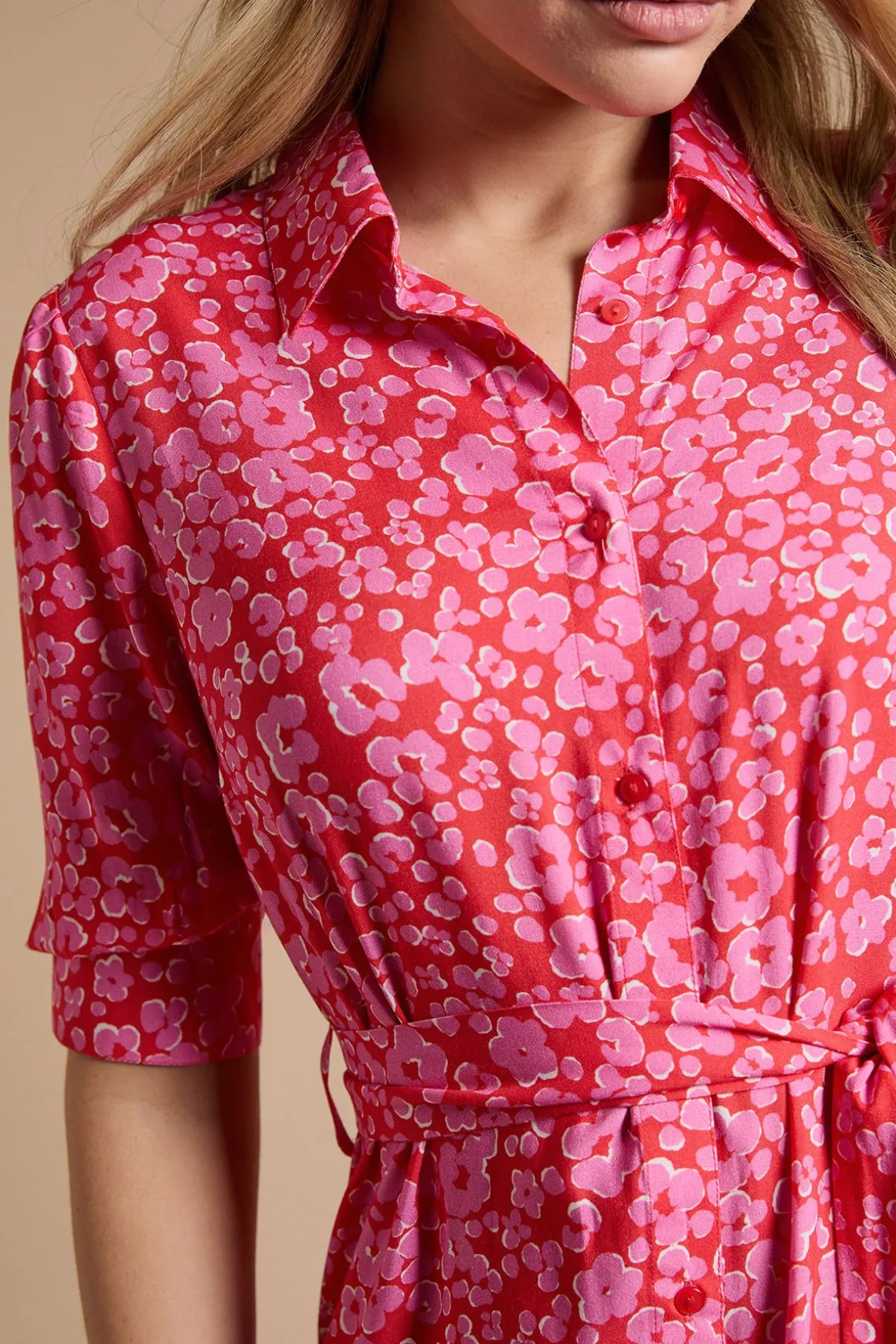 Robe Chemise Midi À Imprimé Animal