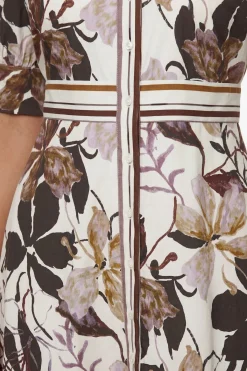 Wallis Robe Chemise Midi À Imprimé Floral Avec Boutons<Femme Robes Chemise|Toutes Les Robes