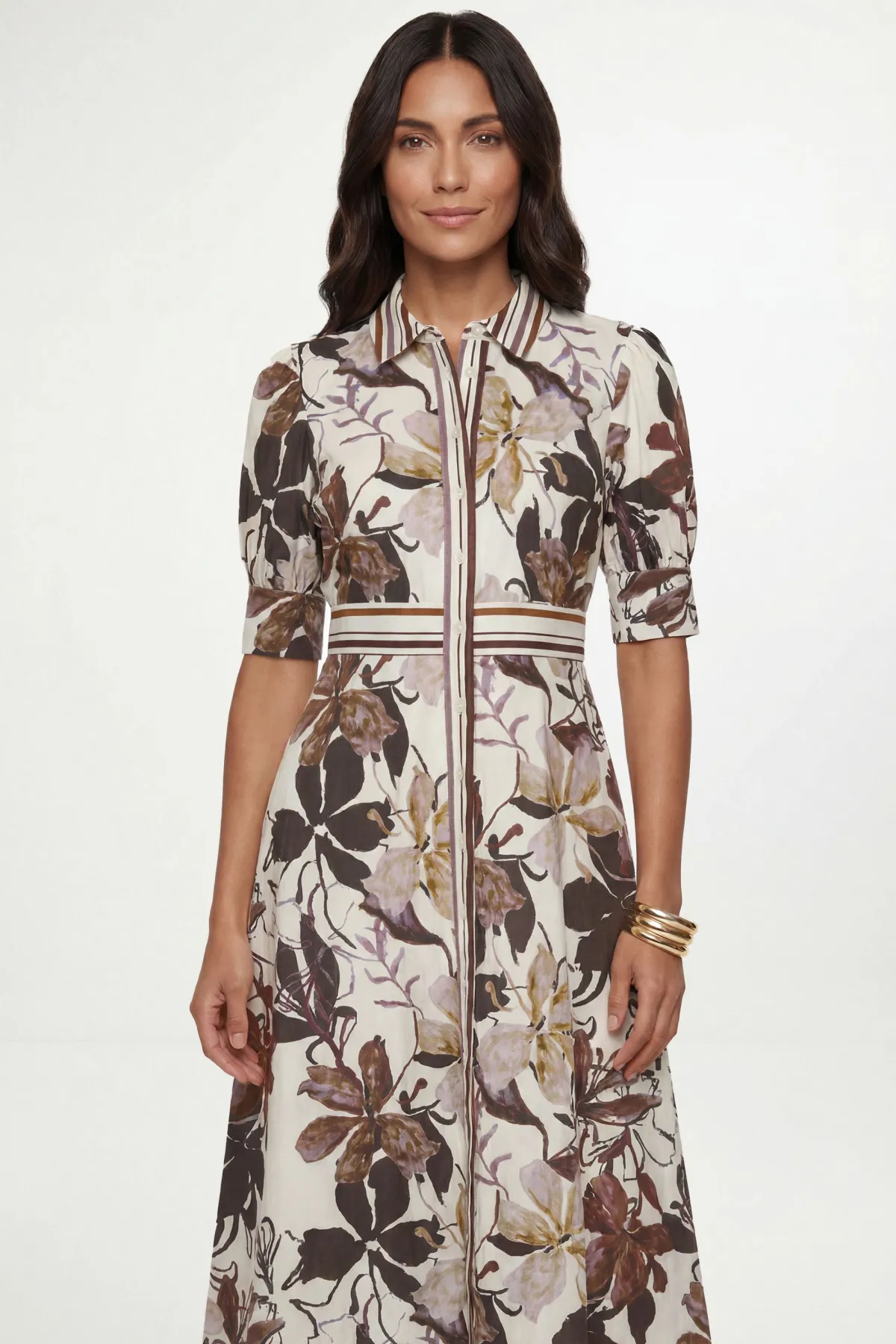Wallis Robe Chemise Midi À Imprimé Floral Avec Boutons<Femme Robes Chemise|Toutes Les Robes
