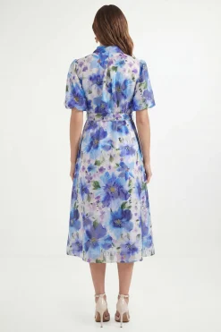 Wallis Robe Chemise Petite À Imprimé Floral Dévoré<Femme Robes Chemise|Toutes Les Robes