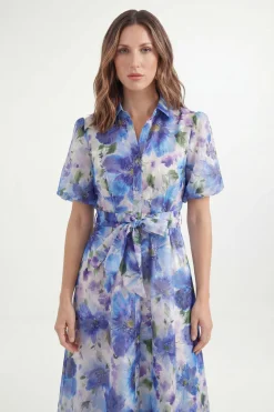 Wallis Robe Chemise Petite À Imprimé Floral Dévoré<Femme Robes Chemise|Toutes Les Robes