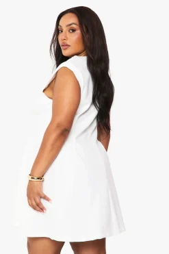 Robe chemise plissée plus structurée