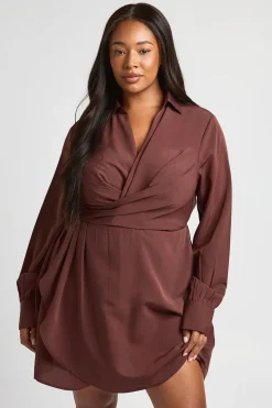 Robe Chemise Portefeuille Grande Taille