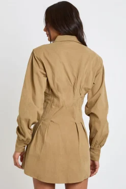 boohoo Robe Chemise Tall À Manches Longues Et Col Haut<Femme Robes À Manches Longues|Robes