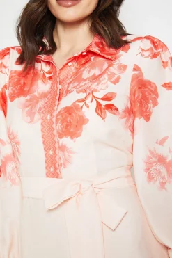 Robe Chemise Western Florale D'été