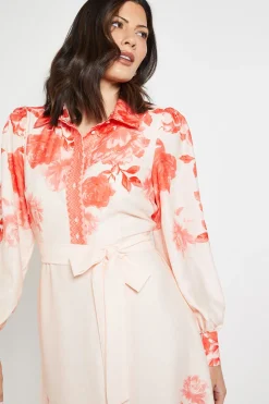 Robe Chemise Western Florale D'été