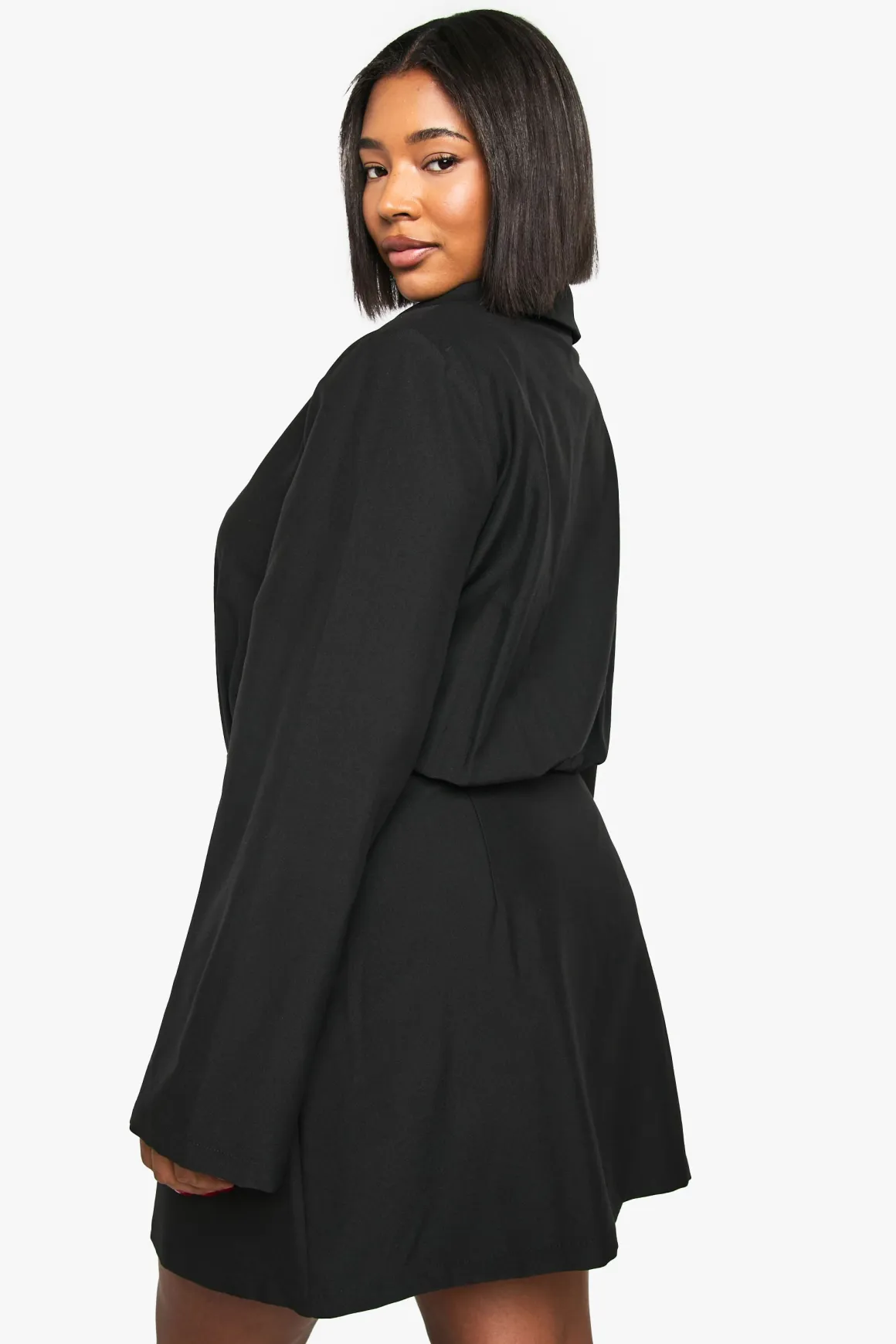 Robe chemisier à boutons dorés Plus