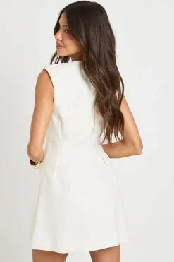 boohoo Robe Courte Cintrée Sans Col<Femme Tailleurs|Robes