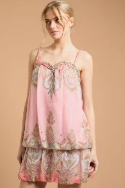Oasis Robe Courte À Col Orné De Cordelettes Et Ourlet Bouffant<Femme Toutes Les Robes|Robes