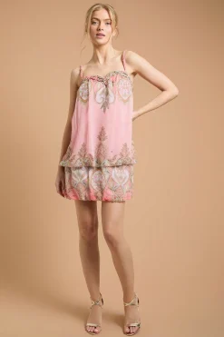 Oasis Robe Courte À Col Orné De Cordelettes Et Ourlet Bouffant<Femme Toutes Les Robes|Robes
