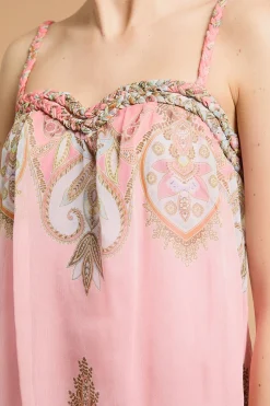 Oasis Robe Courte À Col Orné De Cordelettes Et Ourlet Bouffant<Femme Toutes Les Robes|Robes