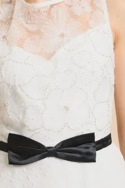 Robe Courte À Corsage En Tulle Et Jupe À Volants Étagés