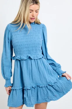 Dorothy Perkins Robe Courte À Corsage Froncé Et Volants<Femme Robes|Toutes Les Robes