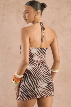 boohoo Robe Courte En Maille À Encolure Dos-nu<Femme Robes Moulantes|Robes