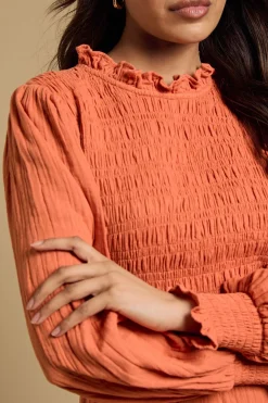 Robe Courte Froncée À Volants Pour Petite Taille
