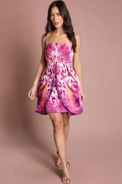 Robe Courte Imprimée Orchidée Coast Muse