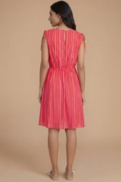 Dorothy Perkins Robe Courte Imprimée À Rayures s Avec Détail De Cordon De Serrage Sur Les Coutures<Femme Robes|Toutes Les Robes
