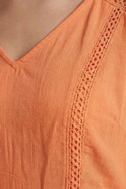 Dorothy Perkins Robe Courte À Manches Papillon Avec Finitions En Dentelle<Femme Satin Et Dentelle|Robes