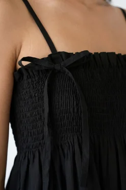 boohoo Robe Courte Smockée À Détail Froncé<Femme Robes Courtes|Robes