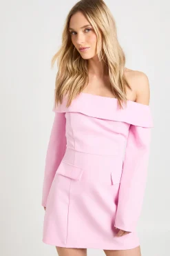 Robe Courte Structurée Bardot Petite