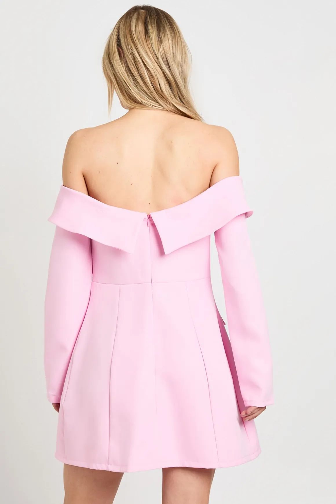 Robe Courte Structurée Bardot Petite