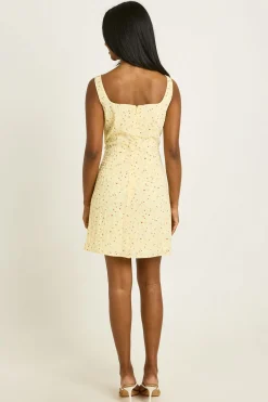 boohoo Robe Courte Texturée À Imprimé Floral Pastel<Femme Robes Patineuses|Robes