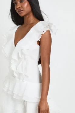 boohoo Robe Courte Texturée À Volants<Femme Robes Patineuses|Robes