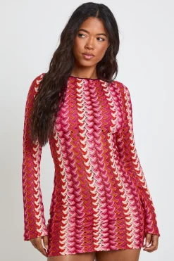 boohoo Robe Courte Tricotée Dos Échancré<Femme Toutes Les Robes|Robes