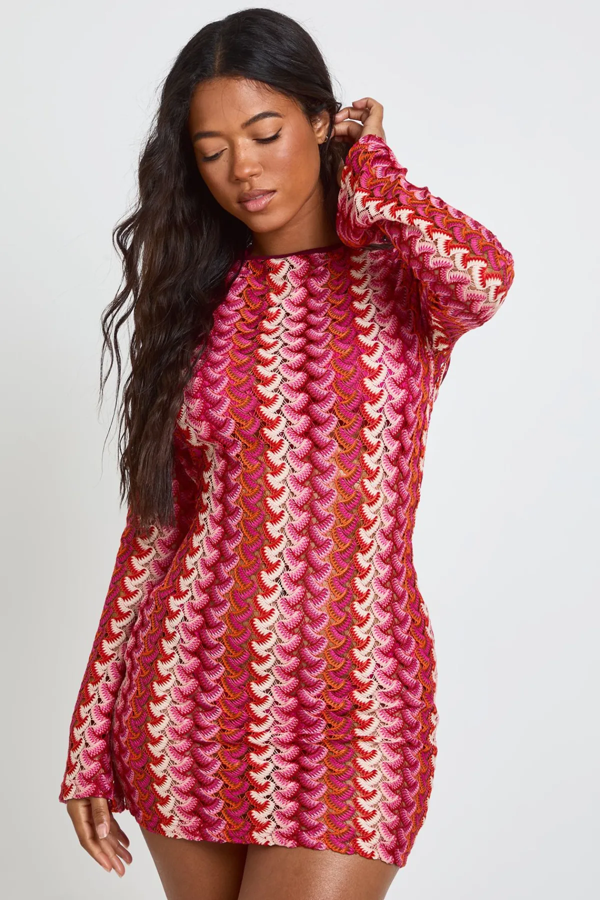 boohoo Robe Courte Tricotée Dos Échancré<Femme Toutes Les Robes|Robes