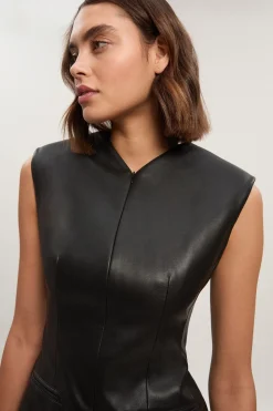 Robe Crayon Ajustée en synthétique