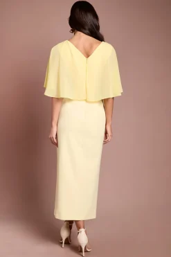 Robe Crayon Avec Cape En Mousseline