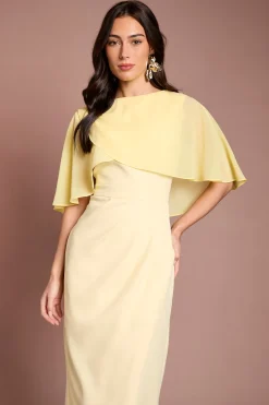 Robe Crayon Avec Cape En Mousseline