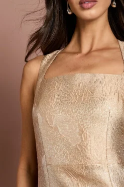 Coast Robe Crayon À Encolure Carrée En Jacquard<Femme Toutes Les Robes|Robes Mi-Longues
