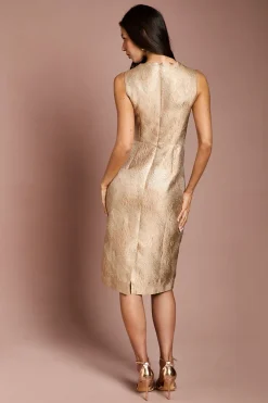 Coast Robe Crayon À Encolure Carrée En Jacquard<Femme Toutes Les Robes|Robes Mi-Longues