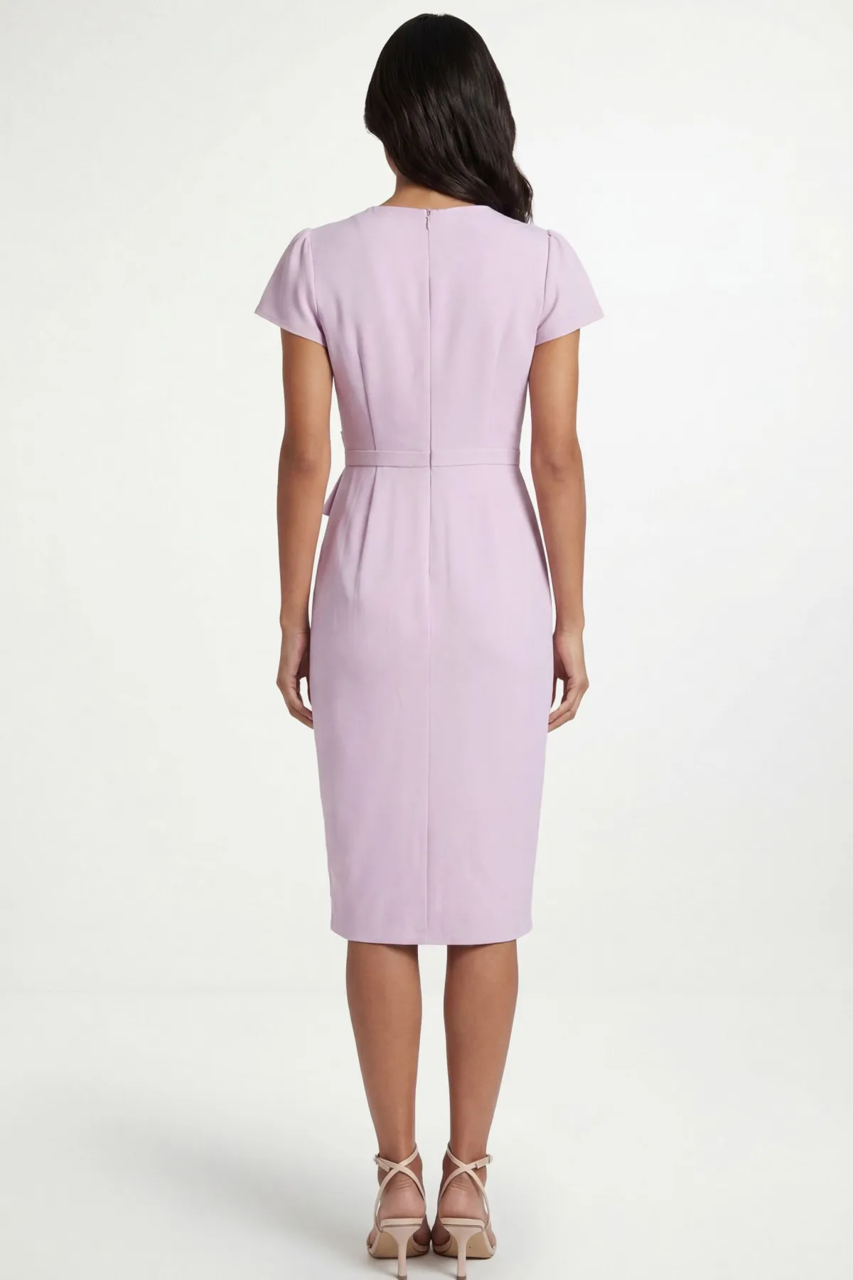 Wallis Robe Crayon En Crêpe À Volant<Femme Robes|Toutes Les Robes