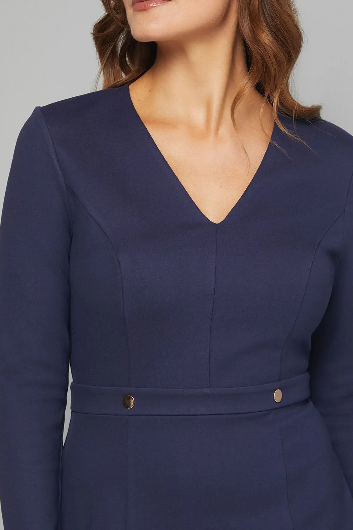 Wallis Robe Crayon en Jersey Ponte avec Boutons<Femme Robes À Manches Longues|Robes
