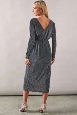 Robe Crayon Jersey Diamanté Pailleté Petite Occasion