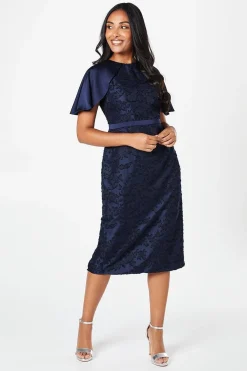 Wallis Robe Crayon à Manches Courtes Florale Petite Occasion<Femme Robes Mi-Longues|Robes Moulantes