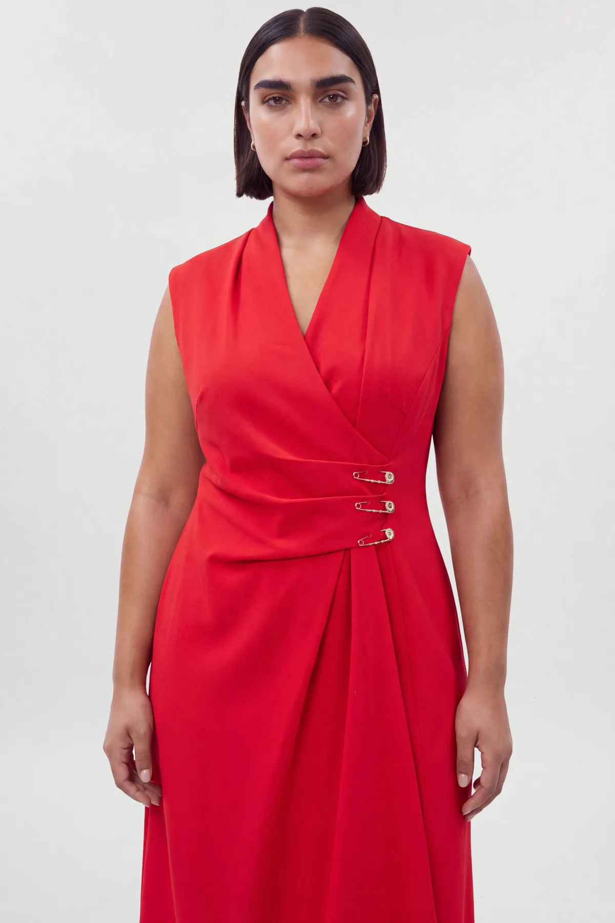 KarenMillen Robe Crayon Midi Ajustée Grande Taille Avec Ornement<Femme Toutes Les Robes|Robes D’Automne