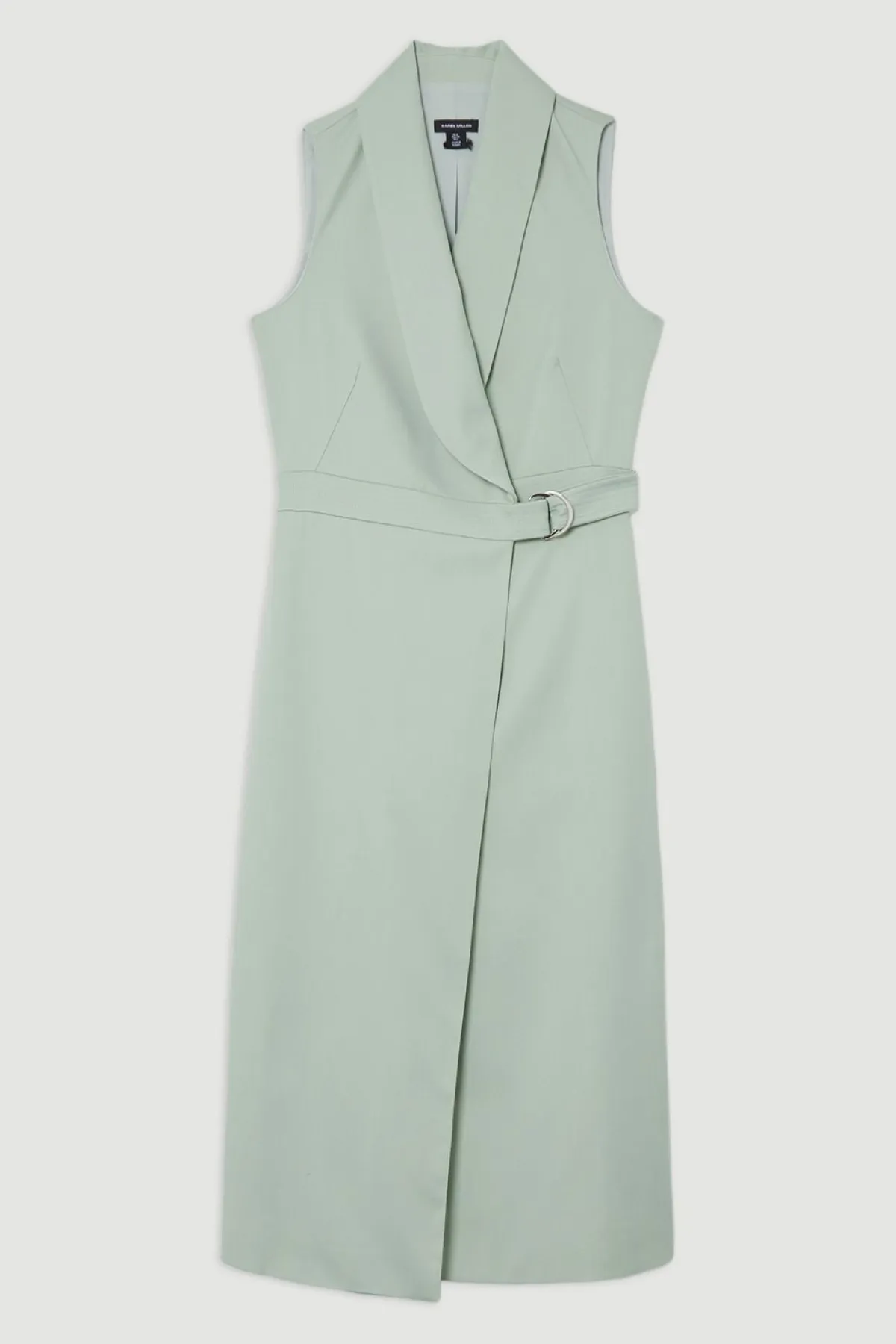 KarenMillen Robe Crayon Midi Ajustée Sans Manches Avec Ceinture Nouée<Femme Robes|Robes Mi-Longues