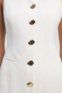 KarenMillen Robe Crayon Mi-Longue à Boutons Essential Compact Petite<Femme Robes|Robes Mi-Longues