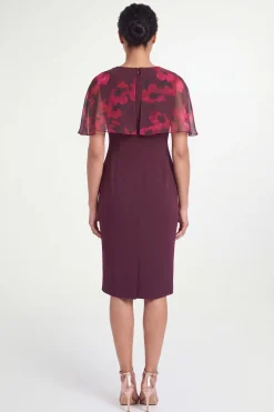 Robe Crayon Petite À Détail Cape Floral