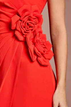 Robe Crayon Plissée À Corsage
