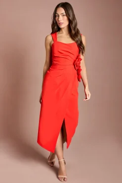 Robe Crayon Plissée À Corsage